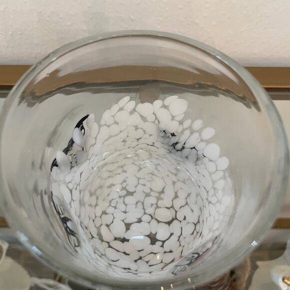 Set of 4 BLACK BAT Double Old Fashioned Glasses 4in Halloween Barware New - Picture 5 of 13